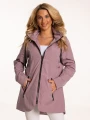 Kurtka parka z kapturem LAURA - blush