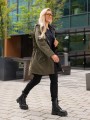 Dwustronna Kurtka PARKA z kieszeniami KIRA - khaki