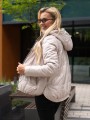 KURTKA z pikowanymi przeszyciami MARIE - beige