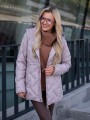 KURTKA pikowana ze ściągaczem LAYLA - beige