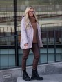 KURTKA pikowana ze ściągaczem LAYLA - beige