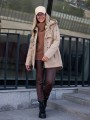 KURTKA parka ze ściągaczem JENNA - beige