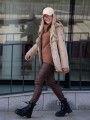 KURTKA parka ze ściągaczem JENNA - beige