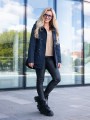 KURTKA parka ze ściągaczem JENNA - granat
