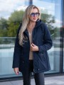 KURTKA parka ze ściągaczem JENNA - granat
