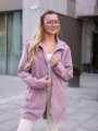 KURTKA wiatrówka z naszywką na kieszeni ADALINE - blush