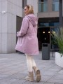 KURTKA wiatrówka z naszywką na kieszeni ADALINE - blush