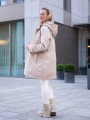 KURTKA wiatrówka z kieszeniami na zamek ISOLDE - beige