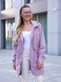 KURTKA wiatrówka z kieszeniami na zamek ISOLDE - blush