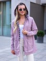 KURTKA parka z podszewką w pepitkę IGA - róż