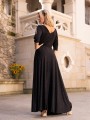Sukienka brokatowa maxi Charlotte - black