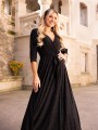 Sukienka brokatowa maxi Charlotte - black