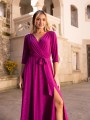 Sukienka brokatowa maxi Charlotte - violet