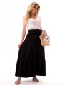 Spódnica maxi plus size - czarna
