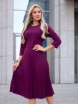 SUKIENKA plisowana MIRANDA - amarant