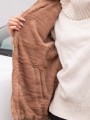 KURTKA pikowana z futrzaną podszewką MANON - beige