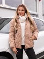KURTKA pikowana z futrzaną podszewką MANON - beige