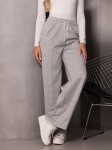 Szerokie SPODNIE dresowe z przeszyciami RAINA - szary