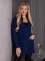 KARDIGAN zapinany na guziki LINA - granat