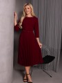 SUKIENKA plisowana MIRANDA - bordo