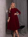 SUKIENKA plisowana MIRANDA - bordo