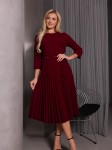 SUKIENKA plisowana MIRANDA - bordo