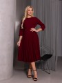 SUKIENKA plisowana MIRANDA - bordo