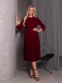 SUKIENKA plisowana MIRANDA - bordo