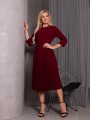 SUKIENKA plisowana MIRANDA - bordo