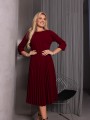 SUKIENKA plisowana MIRANDA - bordo