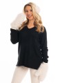 Sweter z kiszonką - czarny