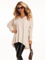 SWETER z kieszonką MIRELL - Ecru