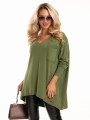 SWETER z kieszonką MIRELL - Khaki