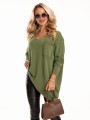 SWETER z kieszonką MIRELL - Khaki
