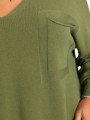 SWETER z kieszonką MIRELL - Khaki