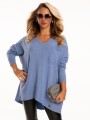 SWETER z kieszonką MIRELL - Blue