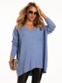SWETER z kieszonką MIRELL - Blue