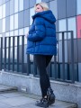 KURTKA Pikowana Podszewka Dwustronna NIKA - Szafir