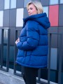 KURTKA Pikowana Podszewka Dwustronna NIKA - Szafir