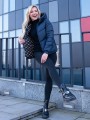 KURTKA Pikowana Podszewka Dwustronna NIKA - Granat