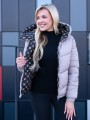 KURTKA Pikowana Podszewka Dwustronna NIKA - Beż