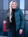 KURTKA Pikowana Podszewka Dwustronna NIKA - Szmaragd
