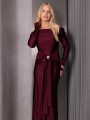 SUKIENKA Hiszpanka MAXI Wstęga SERIN - Bordo