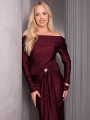 SUKIENKA Hiszpanka MAXI Wstęga SERIN - Bordo