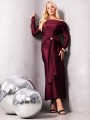 SUKIENKA Hiszpanka MAXI Wstęga SERIN - Bordo