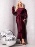 SUKIENKA Hiszpanka MAXI Wstęga SERIN - Bordo