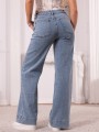 Spodnie JEANSY Wide Leg PRZESZYCIA LAULIA - Light Blue