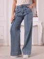 Spodnie JEANSY Wide Leg PRZESZYCIA LAULIA - Light Blue