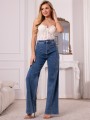 Spodnie JEANSY Wide Leg PRZESZYCIA MARIAM - Dark Blue