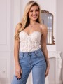 Spodnie JEANSY Wide Leg Gładkie DARINA - Blue